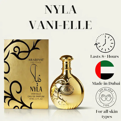 Nyla Eau de Parfum for Women – Caramel, Praline & Vanilla Scent, 80ml
