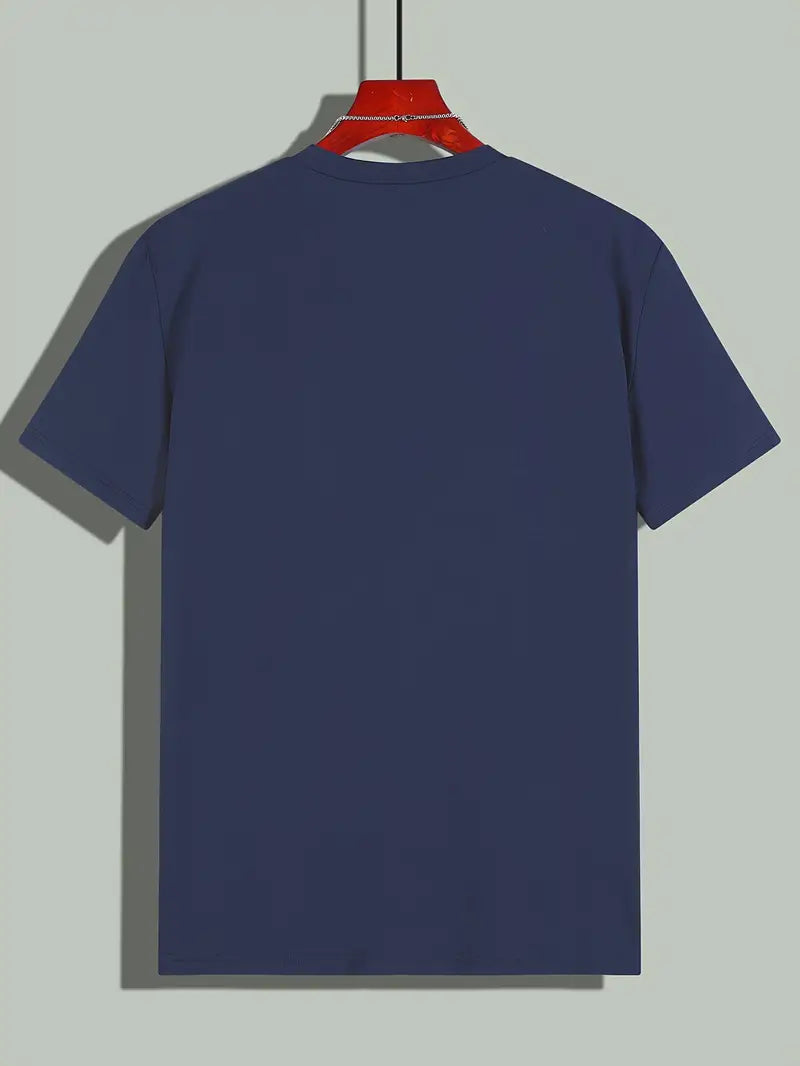 Hvid T-shirt til mænd med korte ærmer
