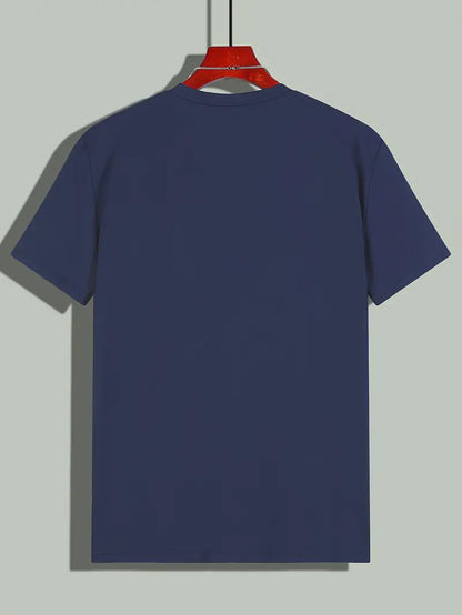 Hvid T-shirt til mænd med korte ærmer