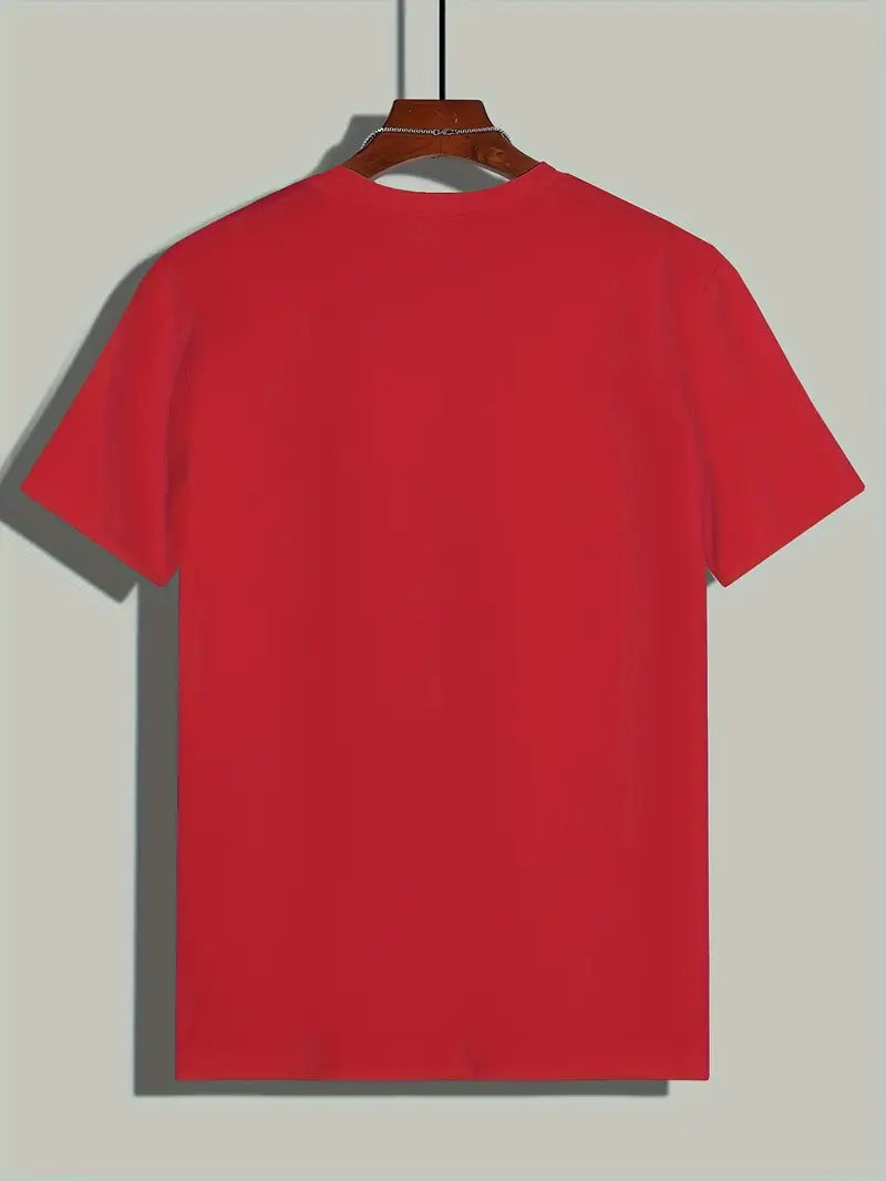 Hvid T-shirt til mænd med korte ærmer