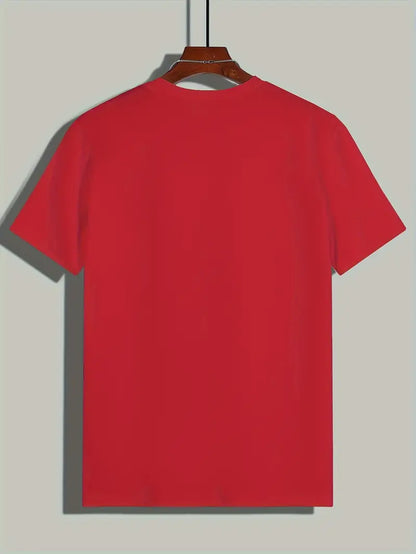 Hvid T-shirt til mænd med korte ærmer