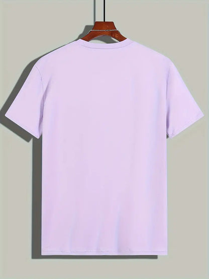 Hvid T-shirt til mænd med korte ærmer