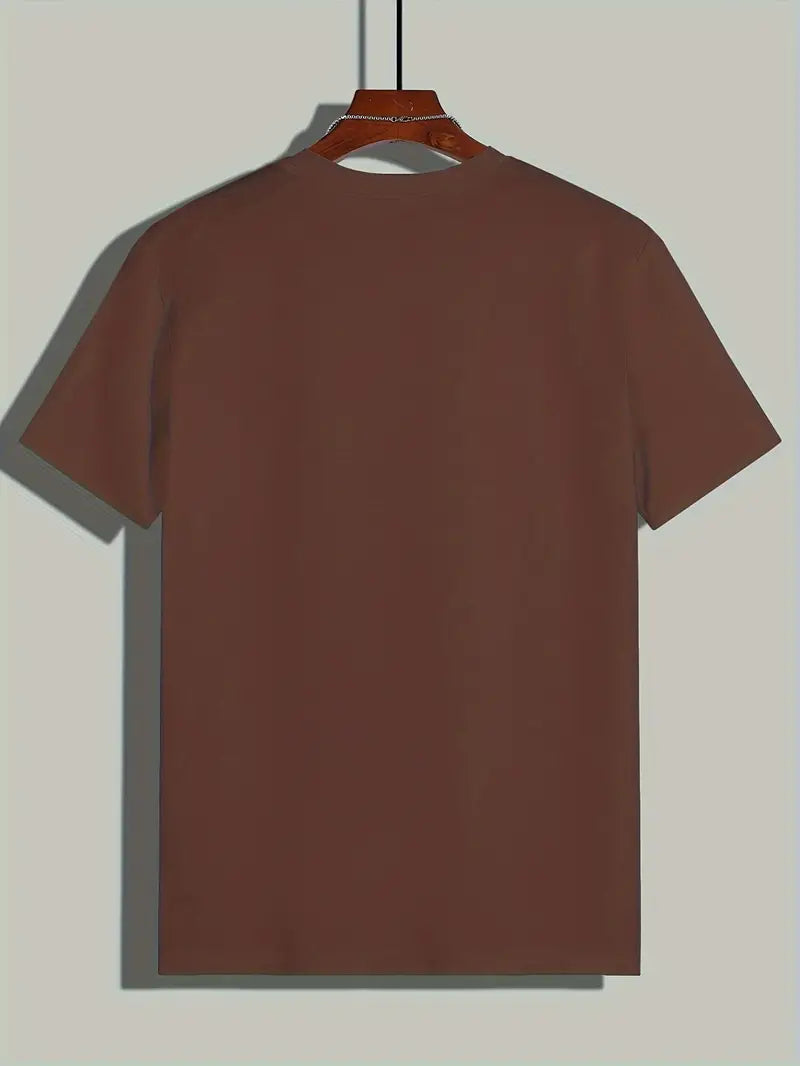 Hvid T-shirt til mænd med korte ærmer
