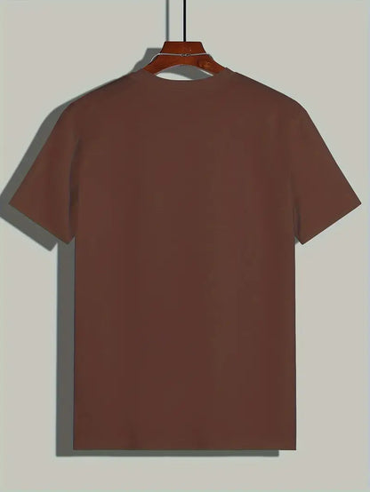 Hvid T-shirt til mænd med korte ærmer