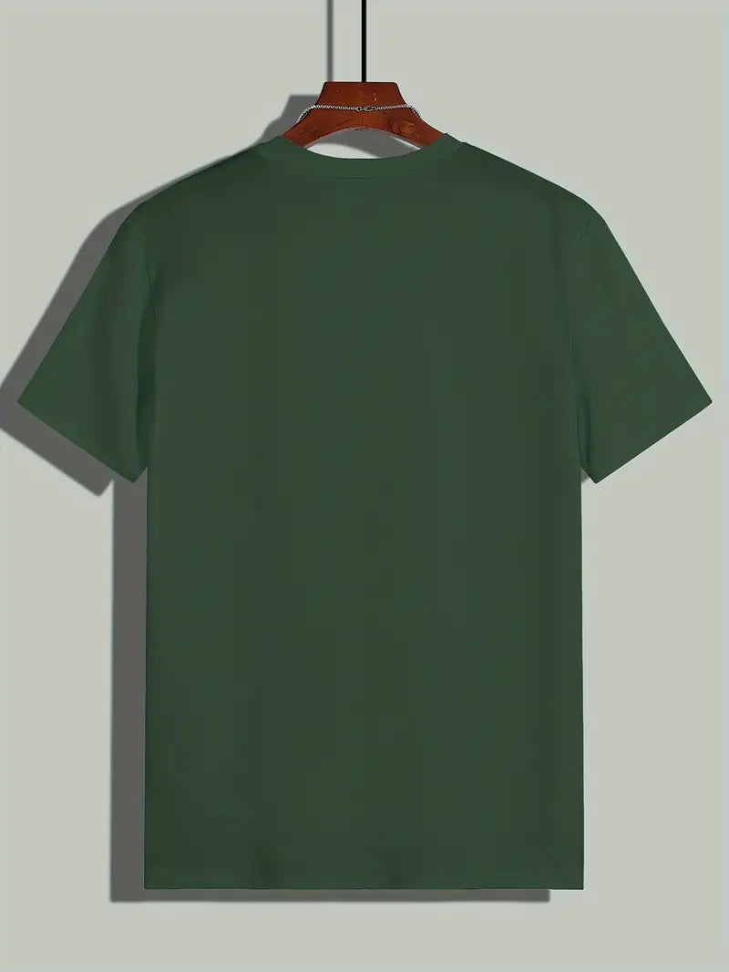 Hvid T-shirt til mænd med korte ærmer