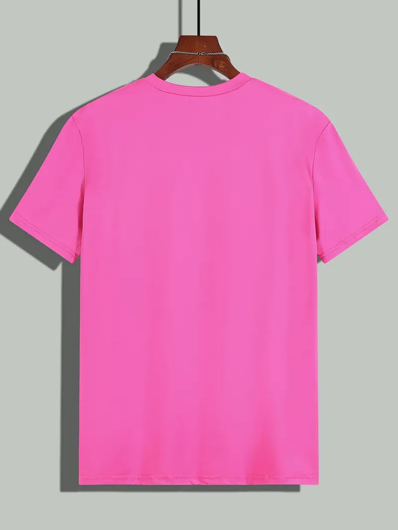 Hvid T-shirt til mænd med korte ærmer