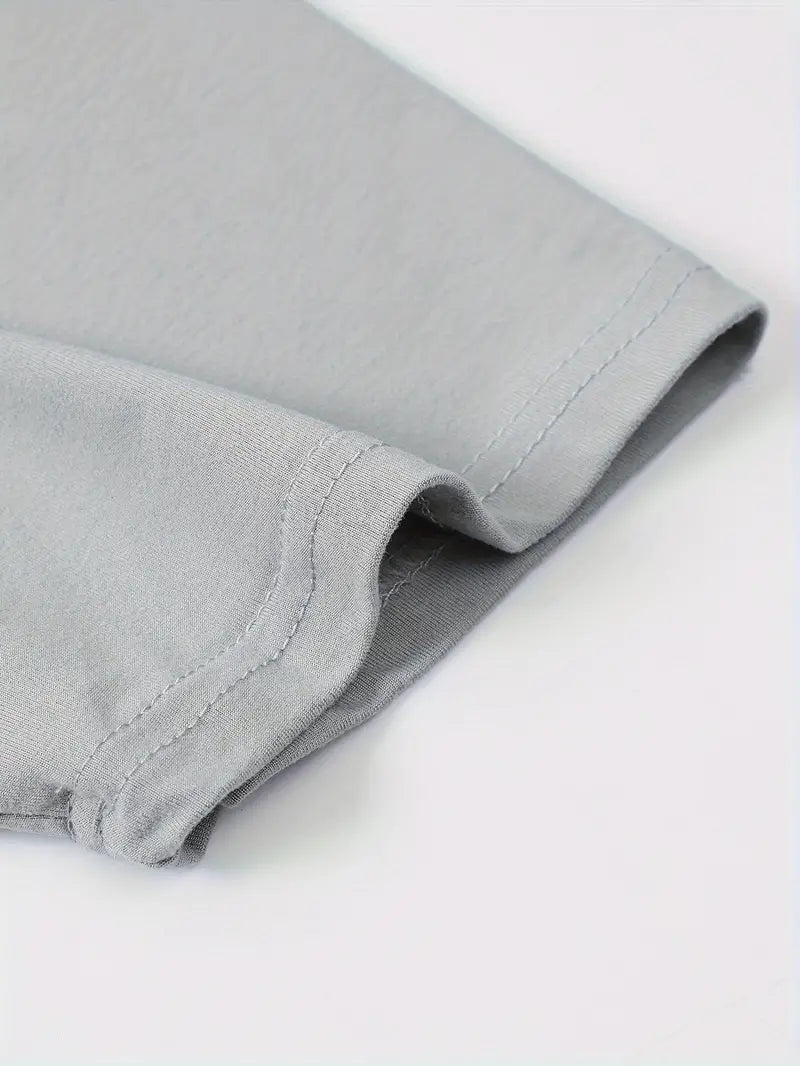 Hvid T-shirt til mænd med korte ærmer