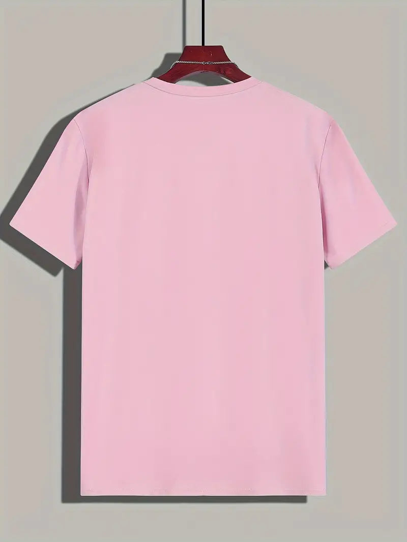 Hvid T-shirt til mænd med korte ærmer