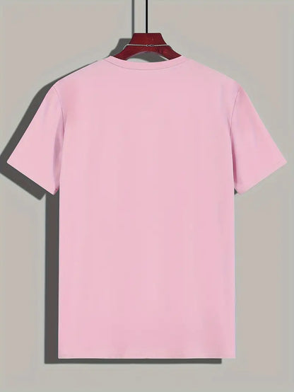 Hvid T-shirt til mænd med korte ærmer
