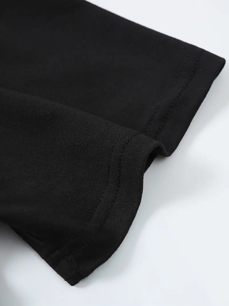 Hvid T-shirt til mænd med korte ærmer