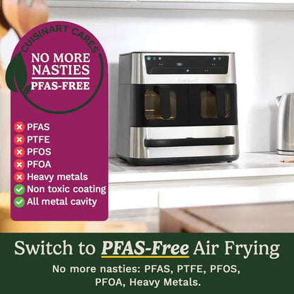 13.6L Tri Zone Air Fryer & Oven – 3 Cooking Zones, Pizza Drawer & PFAS-Free